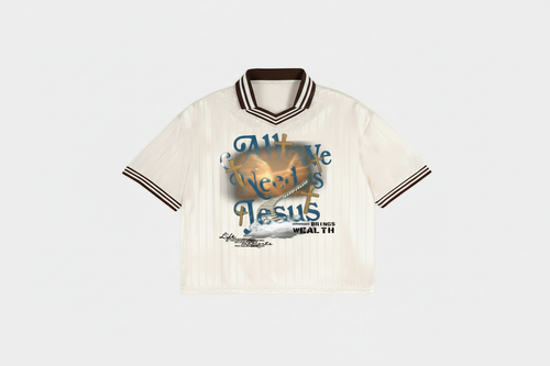 All We Need Is Jesus Tee - Front Detail